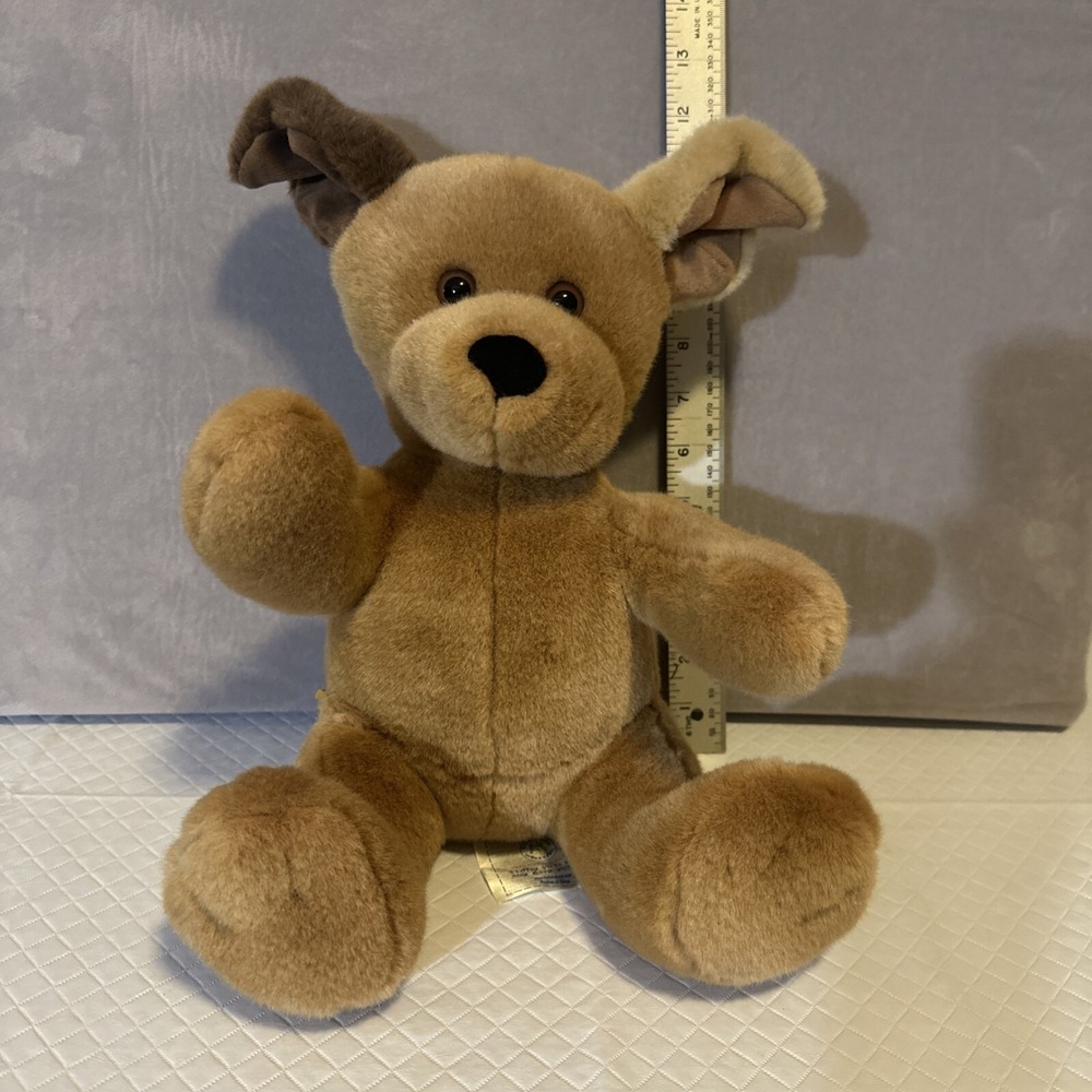 Build A Bear Dog Plush Brown 2 Ear colors Stuffed Animal